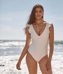 The Ruffle Backflip - White Sand