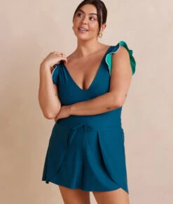 The Sea To Shore Swim Shorts - Seaweed -Summersalt Shop SeatoShoreSwimShort Seaweed Front2