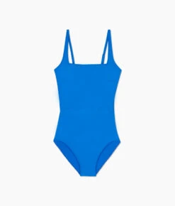 The Seaway Square Neck One-Piece - Azure -Summersalt Shop Seaway Square Neck One Piece Azure FLAT fcb3930f 29c8 4903 b87d 0cb7c768dd99