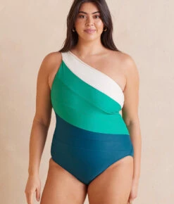 The Sidestroke - Seaweed & Seaglass & White Sand -Summersalt Shop Sidestroke Seaweed Seaglass WhiteSandFront Crop