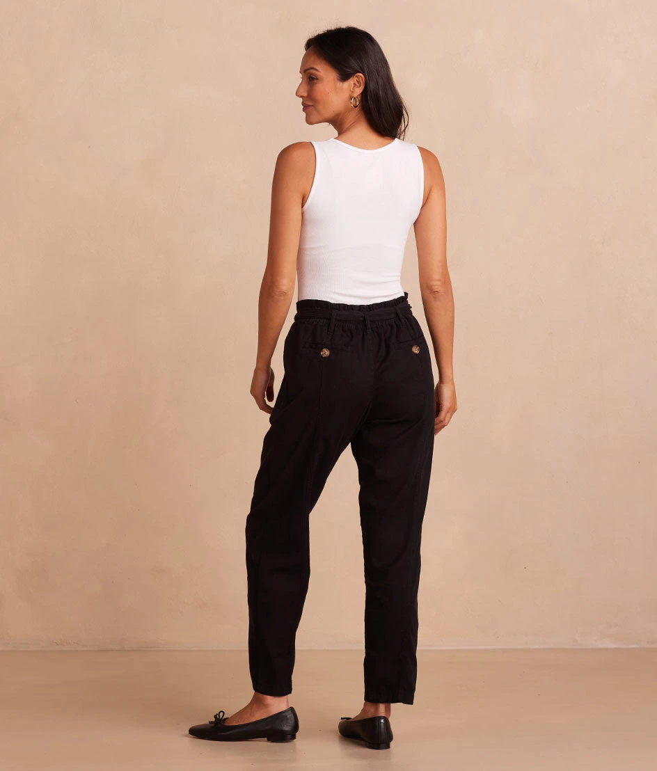 The Timeless Slim Tie-Waist Pant - Sea Urchin 4 The Timeless Slim Tie-Waist Pant - Sea Urchin - Image 4