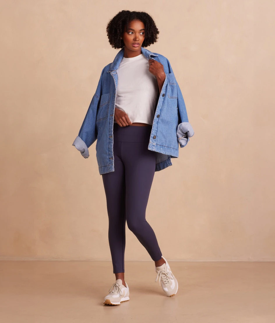 The Coziest High Rise Full Length Leggings - Midnight 4 The Coziest High Rise Full Length Leggings - Midnight - Image 4