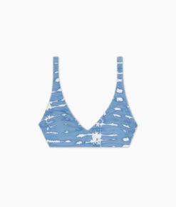 The Tide Scoop Neck Bikini Top - Summer Tie Dye