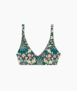 The Tide Scoop Neck Bikini Top - Hyacinth In Sunburst & Teal -Summersalt Shop Tide Scoop Neck Bikini Top Hyacinth in Sunburst Teal 5