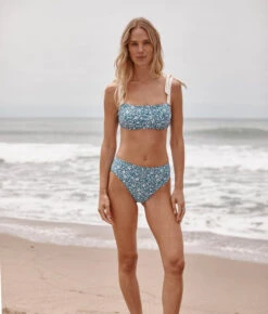The Tie Oasis Bikini Top - Meadow Floral In Mist 7 The Tie Oasis Bikini Top - Meadow Floral In Mist -Summersalt Shop Tie Oasis Bikini Top Meadow Floral Mist 1