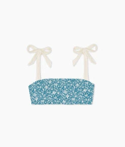 The Tie Oasis Bikini Top - Meadow Floral In Mist 9 The Tie Oasis Bikini Top - Meadow Floral In Mist -Summersalt Shop Tie Oasis Bikini Top Meadow Floral Mist 5