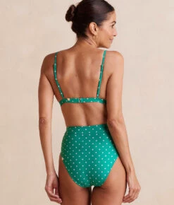 The Triangle Bikini Top - Seaglass Dot 8 The Triangle Bikini Top - Seaglass Dot -Summersalt Shop TriangleBikiniTop SeaglassDotBack Crop