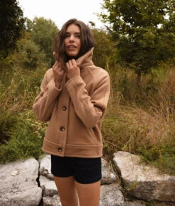 The Warmest Wool Short Coat - Fawn