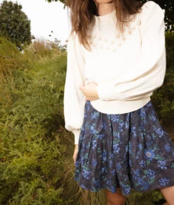 The Year-Round Balloon Sleeve Pompom Sweater - Dune 8 The Year-Round Balloon Sleeve Pompom Sweater - Dune -Summersalt Shop Year Round Balloon Sleeve Pompom Sweater Dune 4