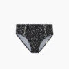 The Ruffle High Leg High Rise Bikini Bottom - On The Dot