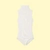 The Sleeveless Day To Night Bodysuit - White Sand